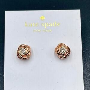 KATE SPADE Infinity & Beyond Knot Floral Studs Rose Gold
OORU2788 New